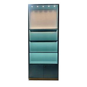 ארון תצוגת קיר עץ עם חומר ברזל לשימוש בחנות - Product Image 4