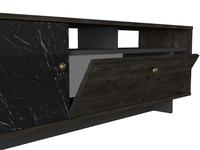 Unit TV Artem Dekorister Mewah Eksklusif Terlaris Turki, Desain Panel Chipboard Marmer Daur Ulang Modern dengan Efek Kayu