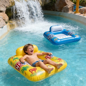 Flotteur de <span class=keywords><strong>piscine</strong></span> gonflable avec filet de rangement pour serviette, écran solaire et effets personnels en eau - Product Image 1