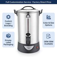Distributeur d'eau chaude à ébullition rapide en acier inoxydable de grande capacité 20L pour banquet, cantine, cuisine, restaurant