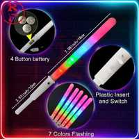 Bâtons lumineux LED en vrac, tubes en mousse RVB colorés, tubes lumineux de qualité alimentaire pour fêtes, Noël, anniversaires, mariages, marchés nocturnes