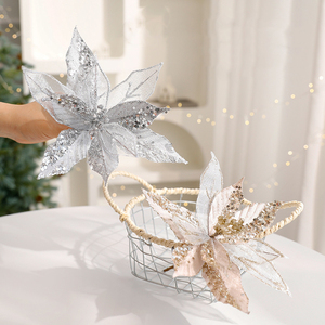 Flores Artificiales Navideñas al por Mayor, Adornos Decorativos para Navidad - Product Image 3