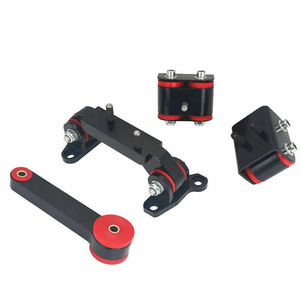 Kit de fixation moteur pour Subaru WRX STI Impreza, support simple en acier allié avec bagues rouges - Product Image 1