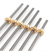 T8 T10 T12 T14 T16 T20 304 acier inoxydable CNC actionneur linéaire vis à billes filetage trapézoïdal vis à billes avec personnaliser