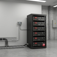 Sistem Baterai LiFePO4 LongKun 51.2V 48V 300Ah 600Ah 15kWh 30kWh Sistem Penyimpanan Energi Surya Rak Server untuk Rumah
