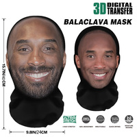 Masque Kanye en maille élastique imprimé en 3D, couvre-chef unisexe, cagoule de fête