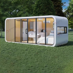 Capsula prefabbricata di lusso della cabina del Pod della mela, piccolo fornitore residenziale della capanna per la <span class=keywords><strong>casa</strong></span> diretta del contenitore dell'alloggio - Product Image 1