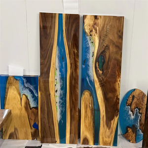 Đồ Nội Thất Bằng Gỗ Tùy Chỉnh Thiết Kế Đặc Biệt Nhà Hàng Nhà Bếp Óc Chó Gỗ Epoxy Nhựa Tấm Sông Bàn Ăn - Product Image 4