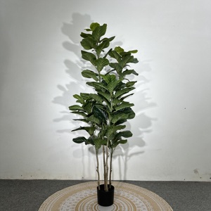 Lilian Đa Kích Thước Nhân Tạo Bonsai Fiddle Lá <span class=keywords><strong>Fig</strong></span> Fuax Ficus Lyrata Cây Đa Năng Kích Thước Chất Lượng Cao Nhân Tạo Thực Vật - Product Image 4
