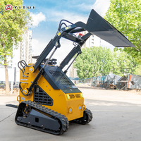 Mini-chargeuse compacte pour travaux sur le terrain, avec configuration de puissance adaptée pour la finition des terres agricoles, le tri et le nivellement du sol