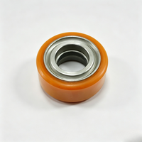 Roue avant en polyuréthane ATS 125x50mm avec moyeu en acier inoxydable pour chariot élévateur électrique, transpalette, pièces de rechange pour chariot élévateur