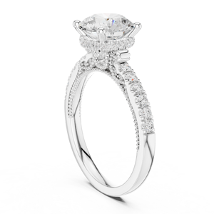 Elegante Anillo de Diamantes Cultivados en Laboratorio, Chapado en Oro de 10Kt, 14Kt, 18Kt y 22Kt, para Mujer, Joyería Elegante para Boda o Compromiso, Regalo - Product Image 4