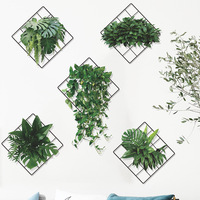 Feuilles tropicales de haute qualité autocollants découpés 3d décoration de la maison stickers muraux pour la décoration intérieure
