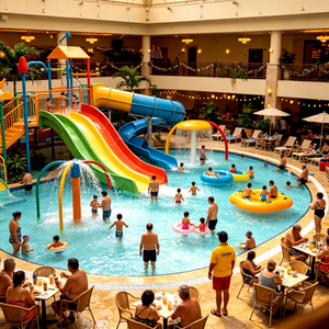 Équipement de toboggan aquatique intérieur en FRP durable, grandes attractions aquatiques commerciales pour centres de divertissement familial et complexes hôteliers - Product Image 4