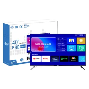 Tv lcd de tela plana personalizada 40 polegadas, led tv de tela plana