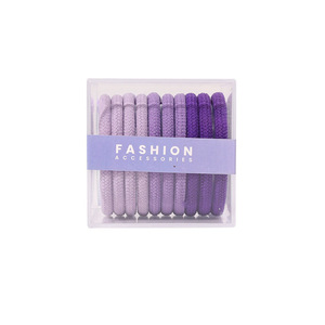 Elastici per <span class=keywords><strong>Capelli</strong></span> in Nylon Nero, Fermacoda Senza Cuciture in Cotone per <span class=keywords><strong>Uomo</strong></span> e Donna, Tessuto Elastico Senza Graffi - Product Image 3