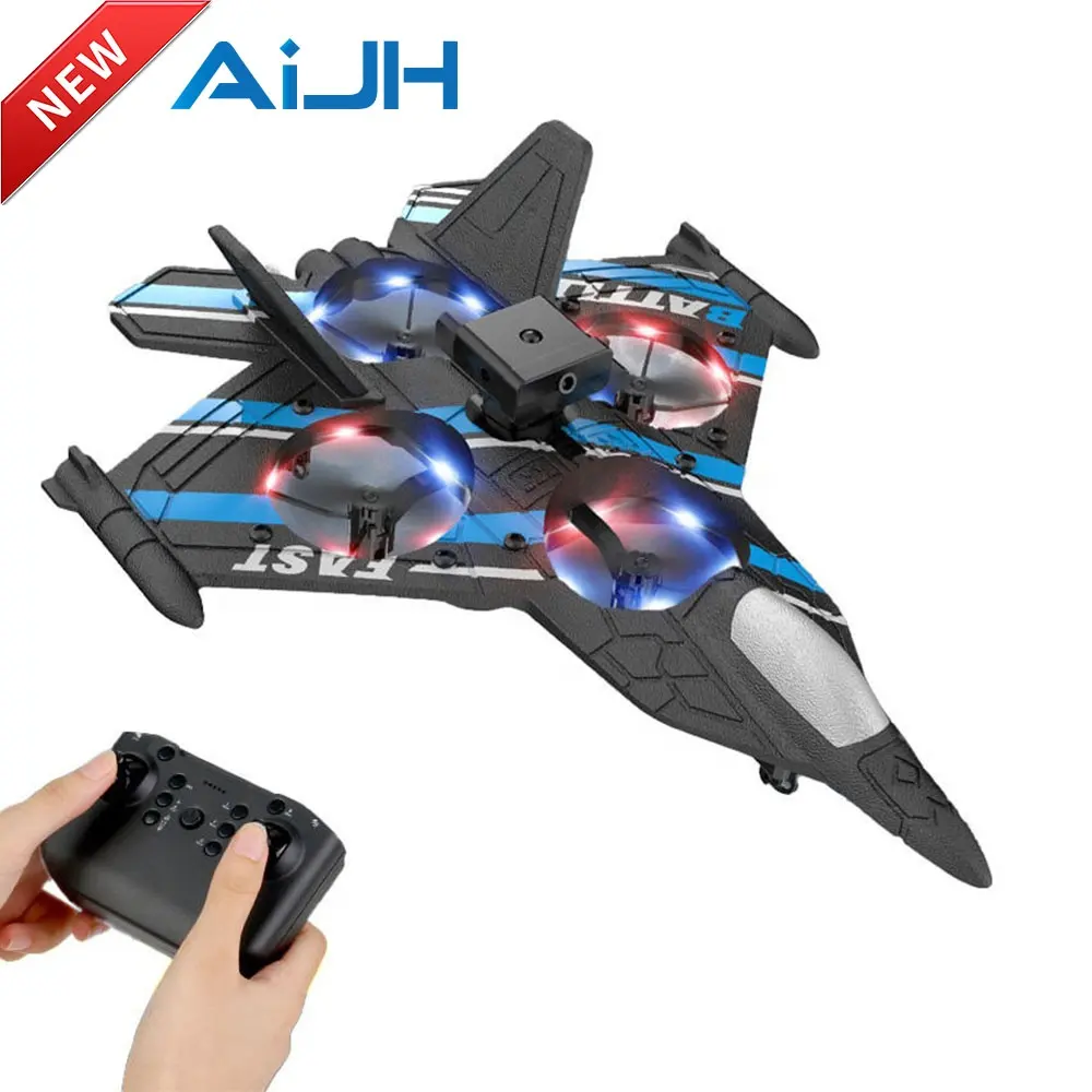 AiJH 2.4G Rc Airplane EPP Foam Ucak Flying Gyro Stabilize Anti-Fall Avion With Obstacle Avoidance Juguete Rc Plane Toys