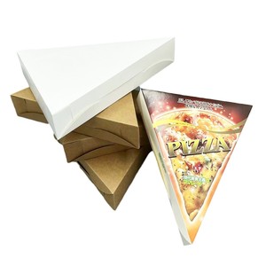 Scatola di Carta per Pizza a Fetta Singola Triangolare Personalizzata di Alta Qualità Disponibile in Magazzino - Product Image 2