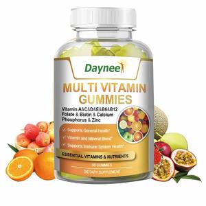 Gomitas Multivitamínicas Naturales, 60 Unidades, Vitaminas <span class=keywords><strong>C</strong></span>, D, E, B6, B12, Biotina, Zinc, Sin Gluten, Sabor a Naranja Dulce, Favorecen la Salud Inmunológica, en Botella - Product Image 1
