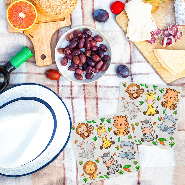 Animal theme Paper Napkins Disposable Party Tableware Paper Towel