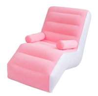 Canapé gonflable portable pour salon, cuisine, extérieur, plage, chaise longue pliable d'usine