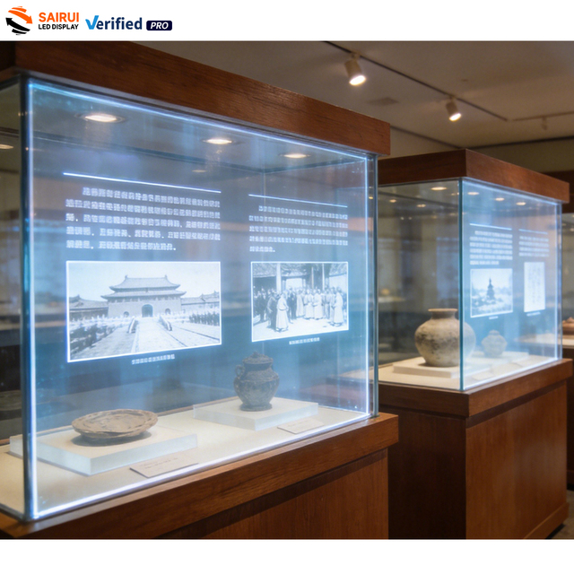 Transparent Hologram Glass Led Display Screen Video Wall Showcase Transparent Led Film P4 P6 P10 Holographic Screen