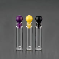 Flacons d'échantillon en verre vides en gros Bouteilles d'essai de parfum Mini bouteilles d'échantillon rechargeables en verre avec couvercles