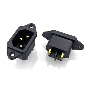 Connector Iec Db14 3 Pin 250v Inlet Male Plug Ac Circular Power Socket