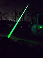 Pointeur laser vert haute puissance 525 nm 2,3 W, mise au point réglable, longue portée, pour l'astronomie, l'enseignement, le camping en plein air, la randonnée, le positionnement
