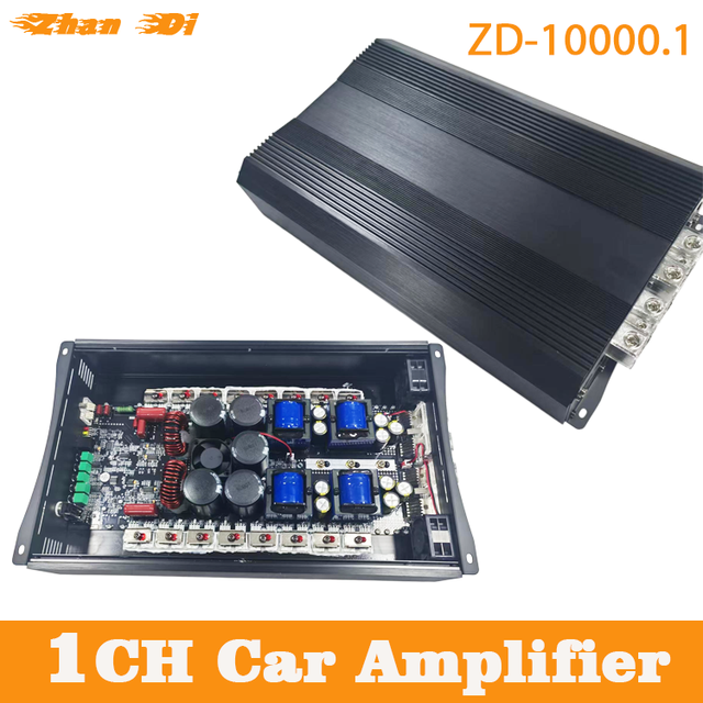 Professional Brazilian Style Car Subwoofer Power Amplifier Full Range RMS 10000W Strong Bass Monoblock Class D Car Crossovers