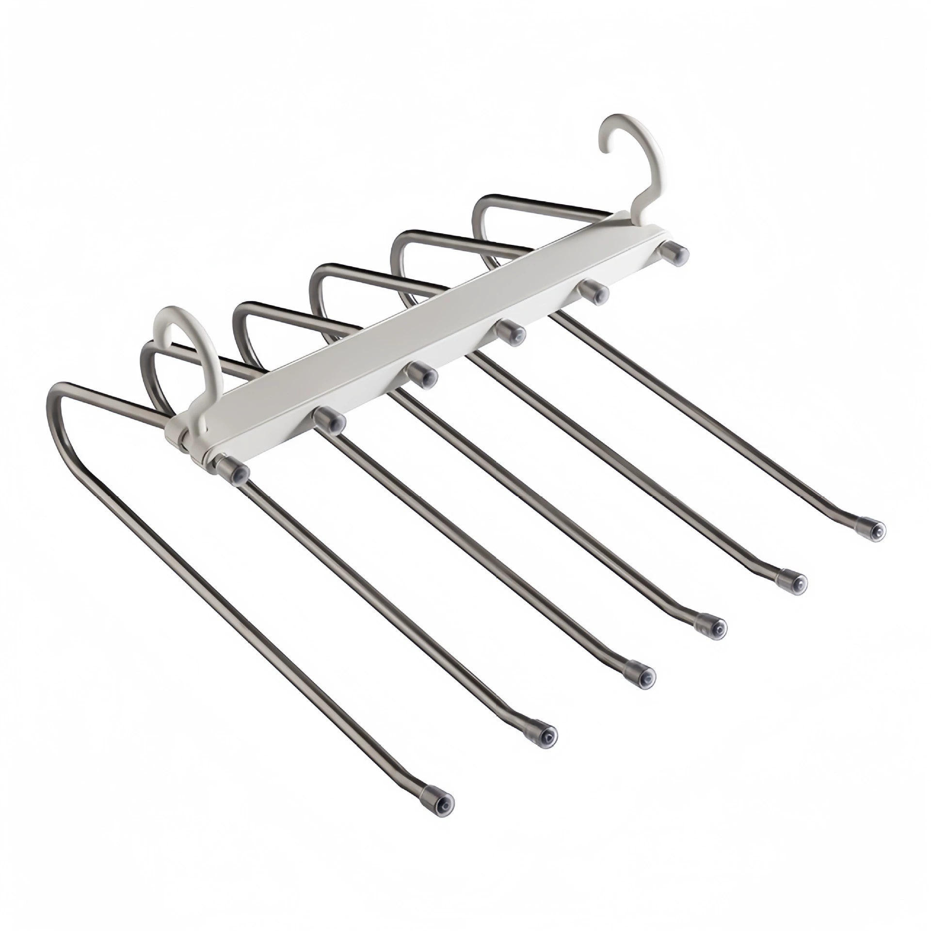 Multifunctional folding trouser hanger