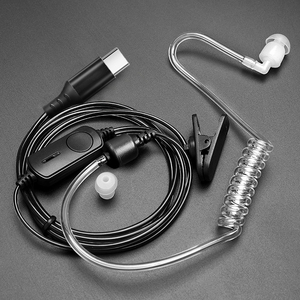 Commercio all'ingrosso OEM anti-radiazioni aria tubo <span class=keywords><strong>cuffie</strong></span> <span class=keywords><strong>per</strong></span> uso all'ingrosso emf protezione cablata aria tubo auricolari <span class=keywords><strong>con</strong></span> <span class=keywords><strong>microfono</strong></span> TYPE-C <span class=keywords><strong>Jack</strong></span> - Product Image 2