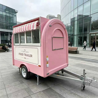 Remorque alimentaire mobile personnalisable avec cuisine complète pour BBQ en plein air, maïs, glaces, hot-dogs et snacks