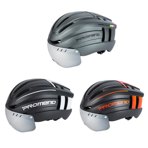 <span class=keywords><strong>Casco</strong></span> de <span class=keywords><strong>Bicicleta</strong></span> Ajustable <span class=keywords><strong>PROMEND</strong></span>, Portátil y Duradero, Material ABS, Luz LED de Advertencia, Cierre de Hebilla, Unisex, para Ciclismo de Montaña - Product Image 2