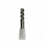 Fresa de extremo cuadrado de carburo sólido sin recubrimiento HRC55, 3 filos, D4-D20, longitud total 150mm, para aluminio CNC ODM OEM CUFFNOD