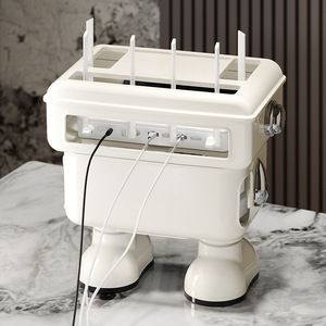 WiFi Router Storage <b>Box</b> Plastic Cartoon Multi Functional Organizer For Office Desk Cable Management - Product Image 2
