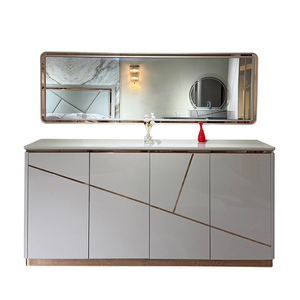 <span class=keywords><strong>Buffet</strong></span> <span class=keywords><strong>de</strong></span> <span class=keywords><strong>Salon</strong></span> Luxueux et Moderne en Bois, Meuble <span class=keywords><strong>de</strong></span> Rangement pour la Maison, Grand <span class=keywords><strong>Buffet</strong></span> <span class=keywords><strong>de</strong></span> Salle à Manger en Bois avec Miroir - Product Image 5
