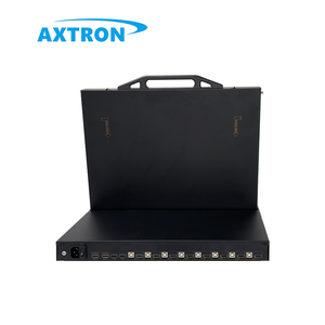 18.5 inch 16-<span class=keywords><strong>Port</strong></span> <span class=keywords><strong>KVM</strong></span> chuyển đổi qua IP 4K 1080p giao diện điều khiển ngăn kéo <span class=keywords><strong>KVM</strong></span> 1U Rack mount liền mạch đa cổng chuyển đổi sản phẩm trong kho - Product Image 3