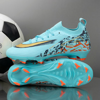 Chaussures de football authentiques pour le commerce transfrontalier ; Crampons longs unisexes pour jeunes, coupe basse, respirantes, semelle extérieure en caoutchouc antidérapante