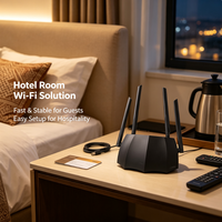 Router Inalámbrico Tenda AC8 de Doble Banda 1200M Reacondicionado Barato, 4 Antenas de Alta Ganancia con Adaptador de Corriente