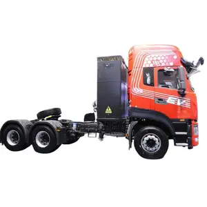 동풍 상업용 차량 Tianlong KL 6X4 새로운 표준 판 순수 전기 헤비 듀티 6x4 EV 트럭 교환 트랙터 트럭