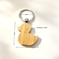 Porte-clés vierge en bambou Moso, personnalisable par gravure laser, logo sur mesure, cadeau souvenir d'entreprise créatif, ornement portable pour sac