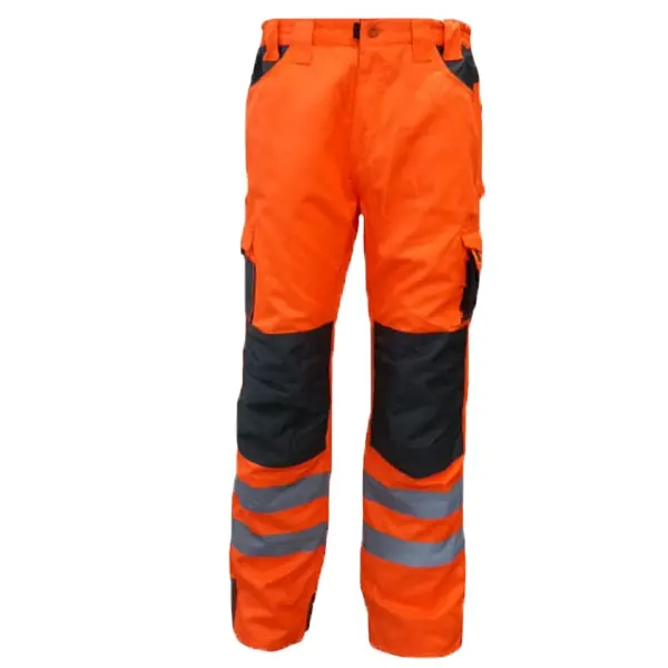 China Manufacture European Work Clothes High Visibility Cargo Pants with Knee Patch