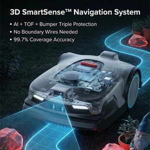 <span class=keywords><strong>Tondeuse</strong></span> à gazon robotisée Kesen de qualité industrielle, hybride électrique, auto-rechargeable, autopropulsée, télécommandée, avec bac à herbe et <span class=keywords><strong>batterie</strong></span> - Product Image 5