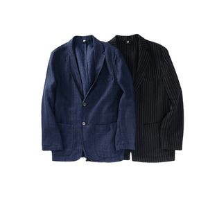 <span class=keywords><strong>Blazer</strong></span> personnalisé pour hommes, 2022 <span class=keywords><strong>lin</strong></span>, de haute qualité, printemps et été, 100% - Product Image 1