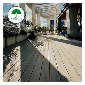 Suelo de Madera Plástica Compuesta (WPC) para Exteriores, con Capa Superficial <span class=keywords><strong>Anti</strong></span>-Decoloración, de Coextrusión, el Más Vendido, para Escuelas, Villas y Balcones - Product Image 4
