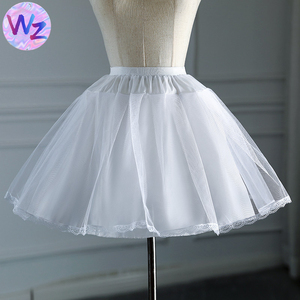 Vente directe Lolita <span class=keywords><strong>Tulle</strong></span> filles Tutu Cancan jupe <span class=keywords><strong>jupon</strong></span> pas de cerceau enfant en bas âge jupons <span class=keywords><strong>robe</strong></span> enfants une couche dentelle <span class=keywords><strong>jupon</strong></span> - Product Image 1