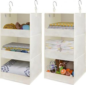 Organisateur de placard suspendu à 3 étagères, Rangement et organisation pour placard, Organisateur de rangement suspendu - Product Image 4