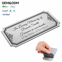 Plaque de Marque Personnalisable en Métal à Bords Lisses, Estampage 3D, Moulage Métallique de Haute Qualité, Revêtement Poudré, Impression Gravure