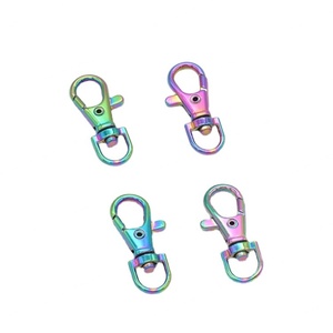EWANG En gros Mousquetons rotatifs en alliage de zinc or rose arc-en-ciel pour chiens, crochets mousquetons métalliques pour accessoires de sac - Product Image 2